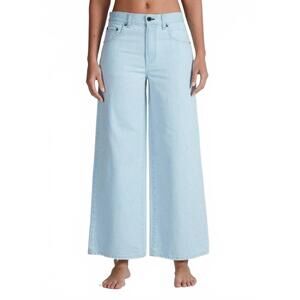 NEW ASKK NY cropped atomic denim in bleachout